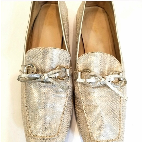 COPY - Kate Spade - Gold Loafers - Size 9 - Picture 1 of 5